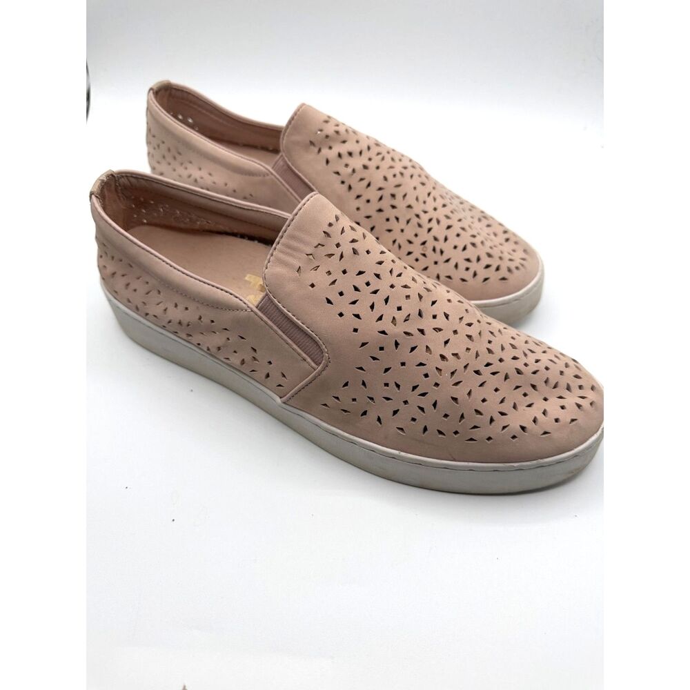 Vionic Pink Slip Ons Vented Leather Loafers 10.5